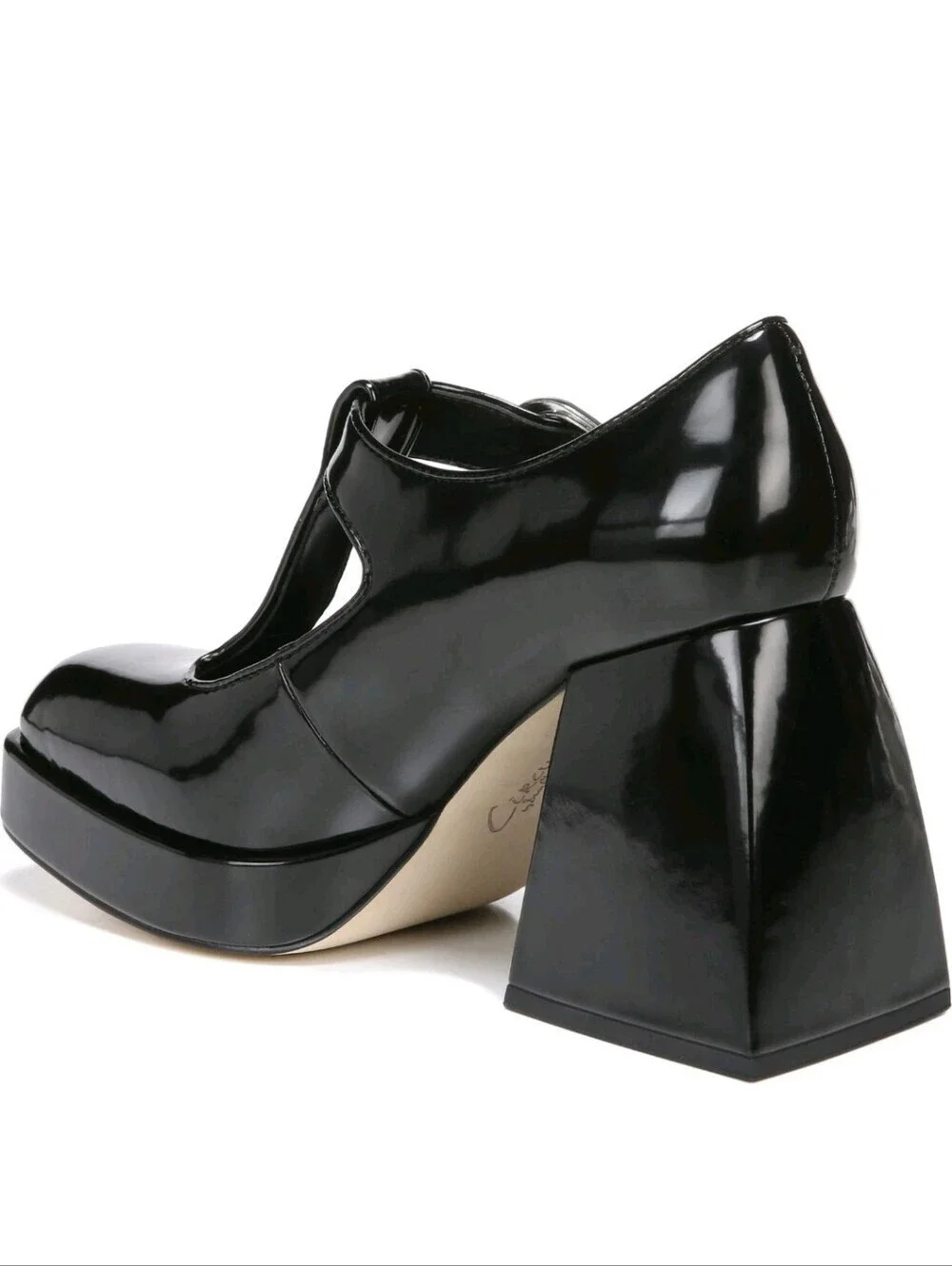 Circus Sam Edelman Kay Black Platform Mary Jane Heels Size 8.5 Chunky Block Pump